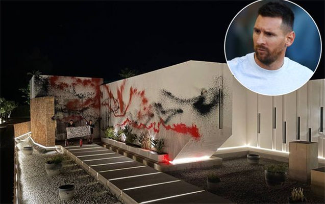 Messinin villasına hücum edildi