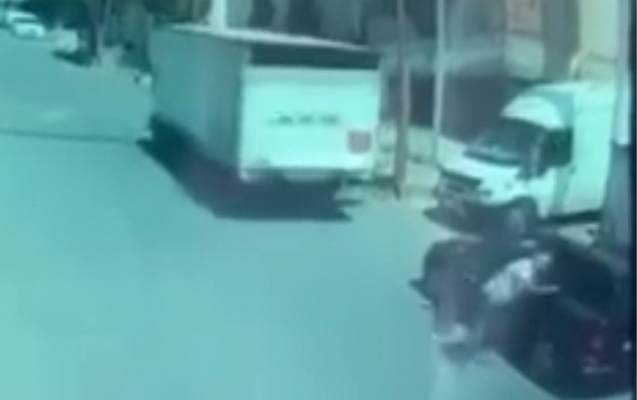 Əyləci xarab olan maşın dəhşət yaşatdı