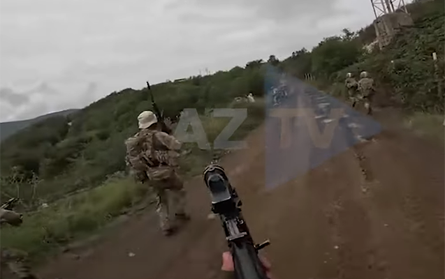 Qarabağdakı antiterror əməliyyatından real döyüş kadrları