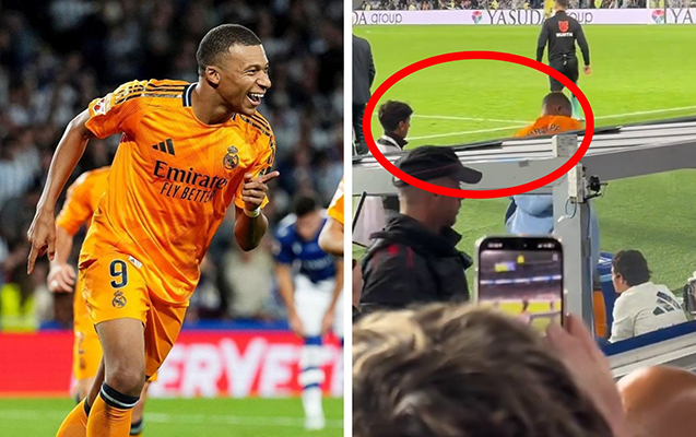 Mbappedən topdaşıyan uşağa jest