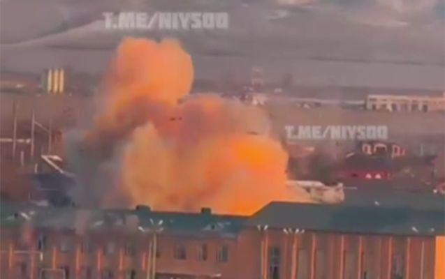 Qroznıda OMON bazasına PUA hücumu