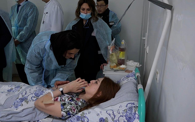 Azərbaycanlı həkim və psixoloqlar yaralılara xidmət edir - Video