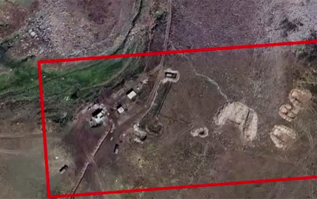 Ermənistan Kəlbəcər istiqamətində xəndəklər qazır