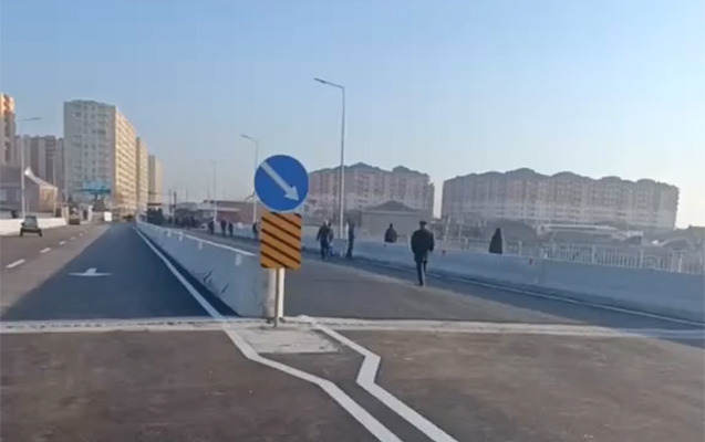 Sumqayıtı Sarayla birləşdirən yeni körpüdən