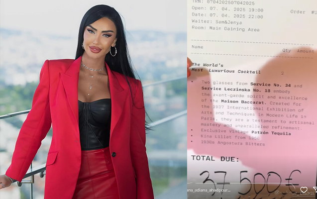 Azərbaycanlı model bir qədəh kokteylə 70 min ödədi