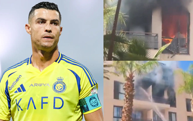 Ronaldonun hoteli yandı