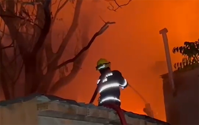 Bakıda güclü yanğın