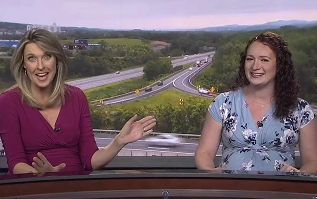 Hamilə aparıcı doğuş sancıları ilə efirə çıxdı