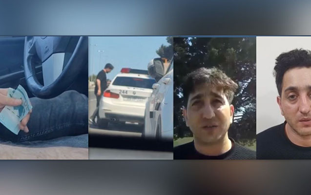 Yol polisini təhdid edən sürücü həbs olundu