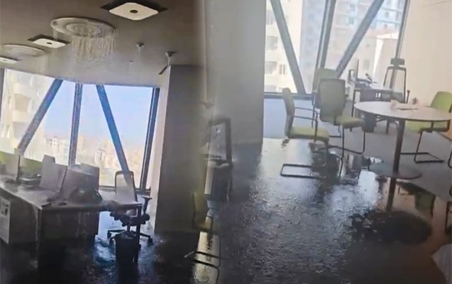 Gömrük Komitəsində otağı su basdı