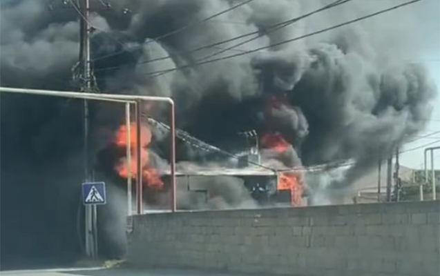 Sarayda yanan transformator yenisi ilə əvəzləndi