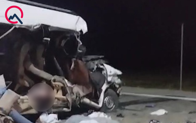 7 nəfərin öldüyü qəzadan görüntülər