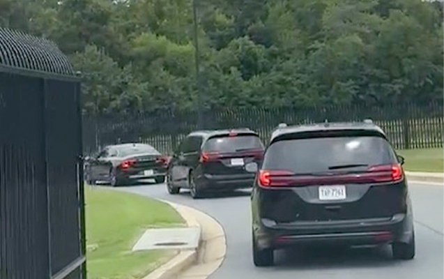 ABŞ-də İlham Əliyevi müşayiət edən kortej