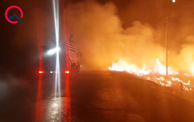 Ağdamda baş verən yanğın söndürüldü