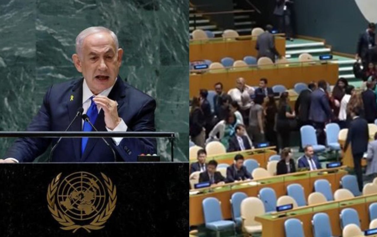 Netanyahu danışdı, zalı tərk etdilər