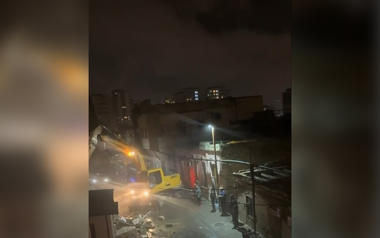 Bakının bu küçələrində söküntü başladı