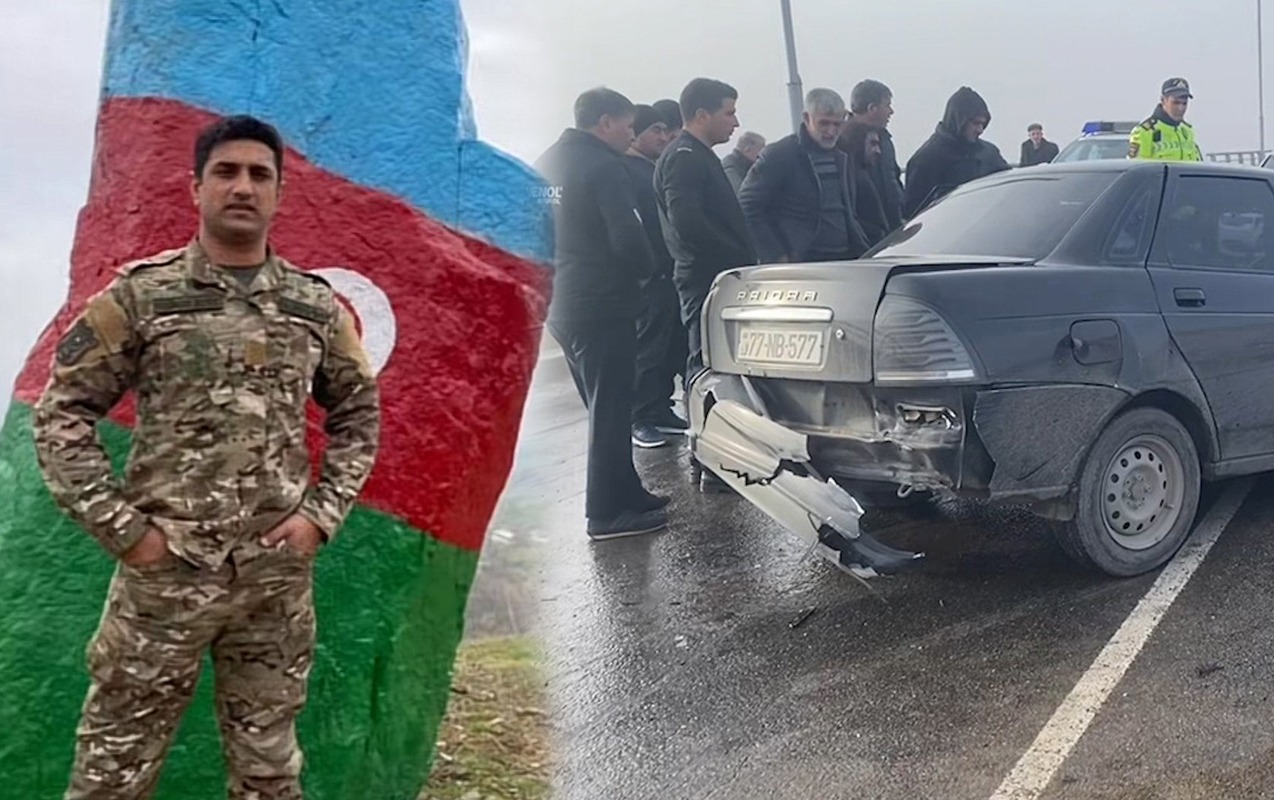 Mais Bərxudarovun sürücüsü olmuş hərbçi qəzada həlak oldu