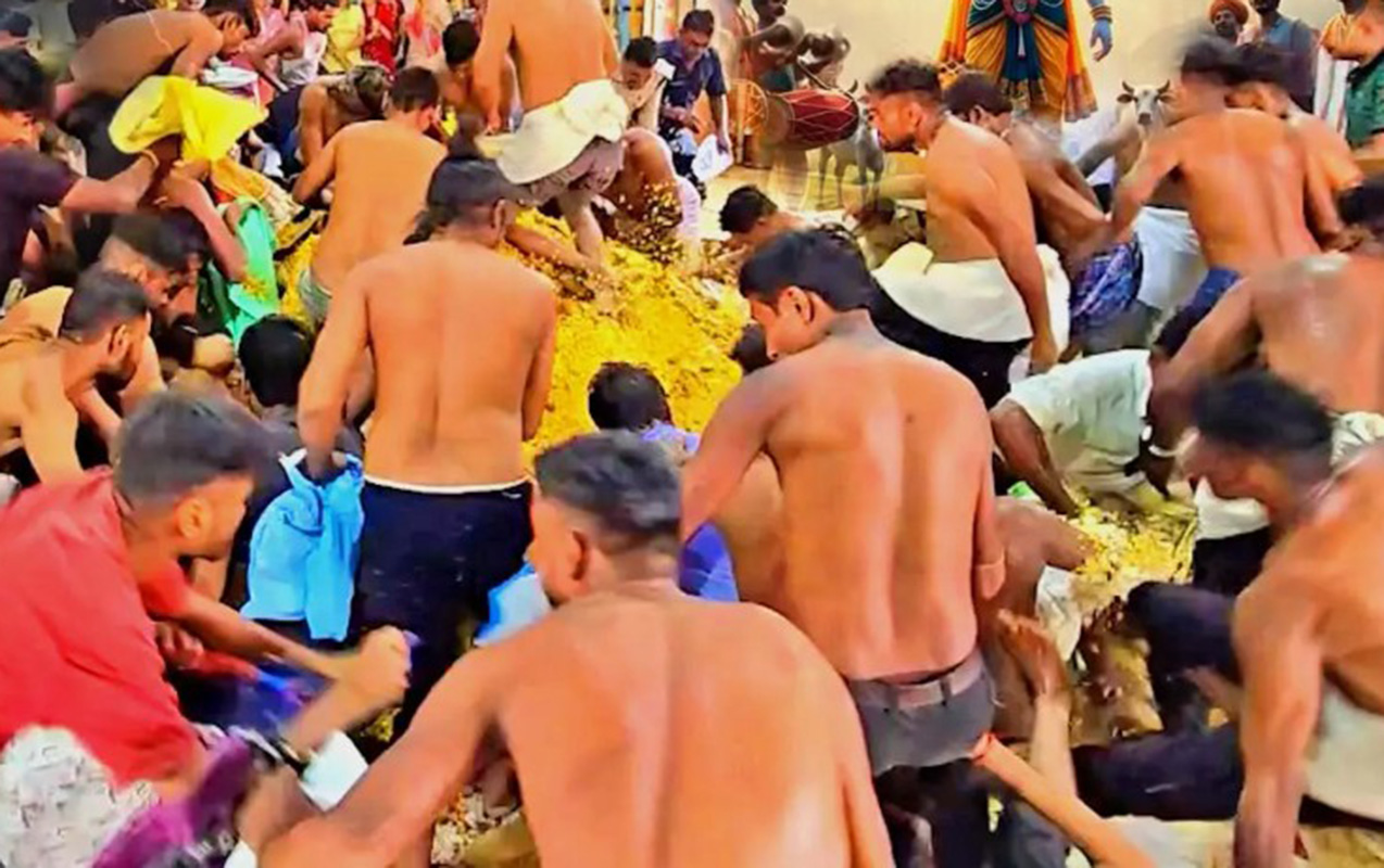 Yemək üçün bir-birilərini əzdilər